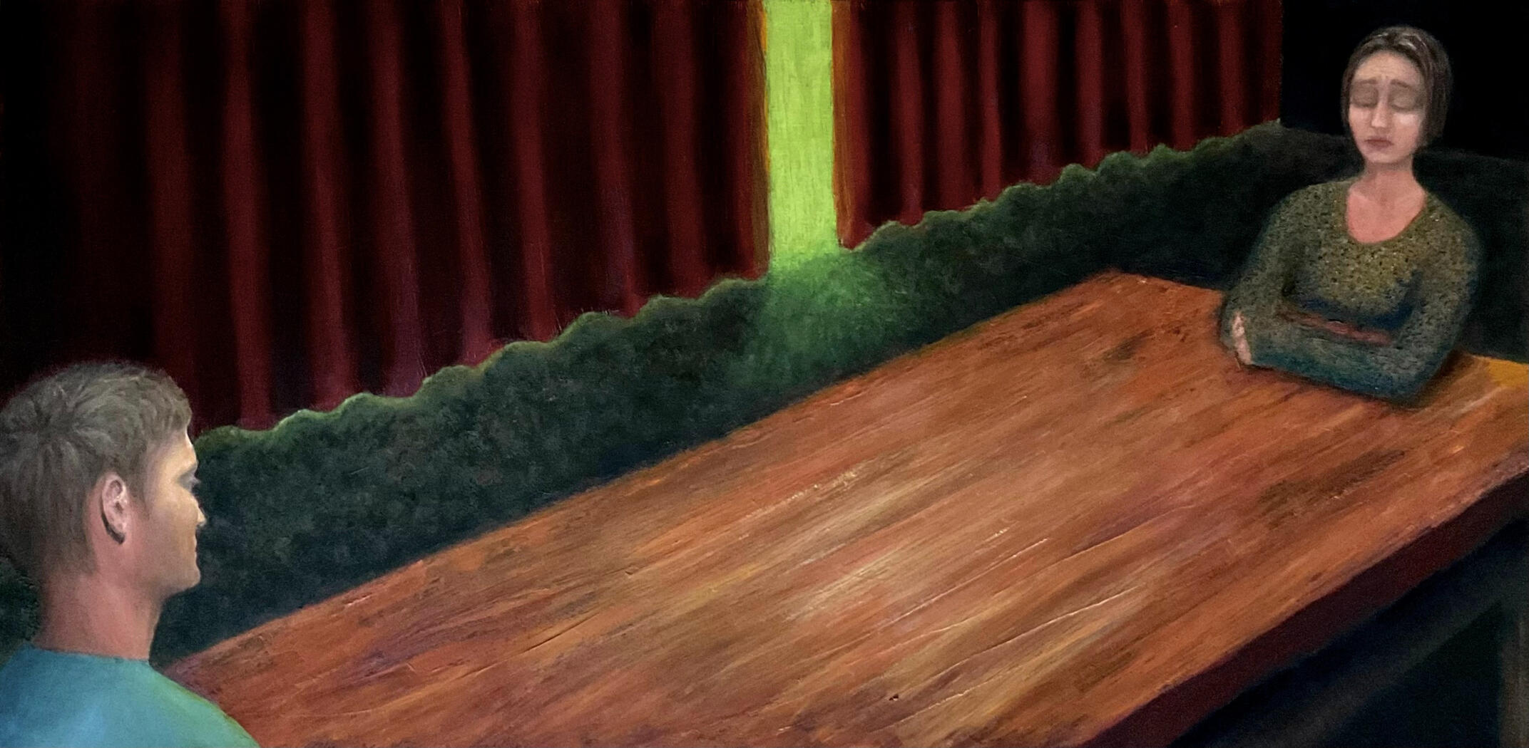 Oil on canvas (51 × 102 cm)