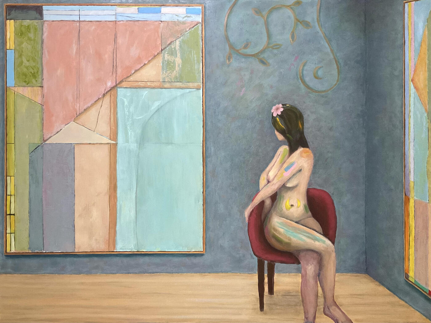 Oil and charcoal on canvas (91x122cm)